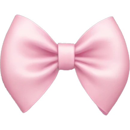 Light pink bow emoji