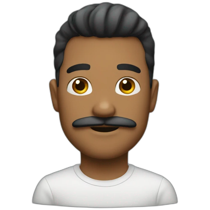 Man_handup_litlemustache emoji