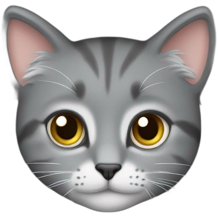 cute grey cat like matthew mcconaughey emoji