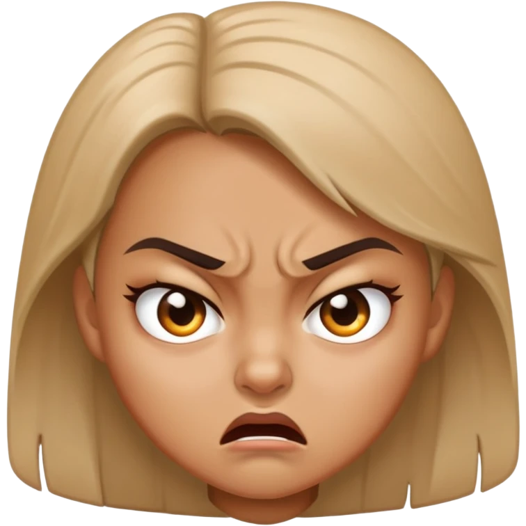 Angry girl emoji