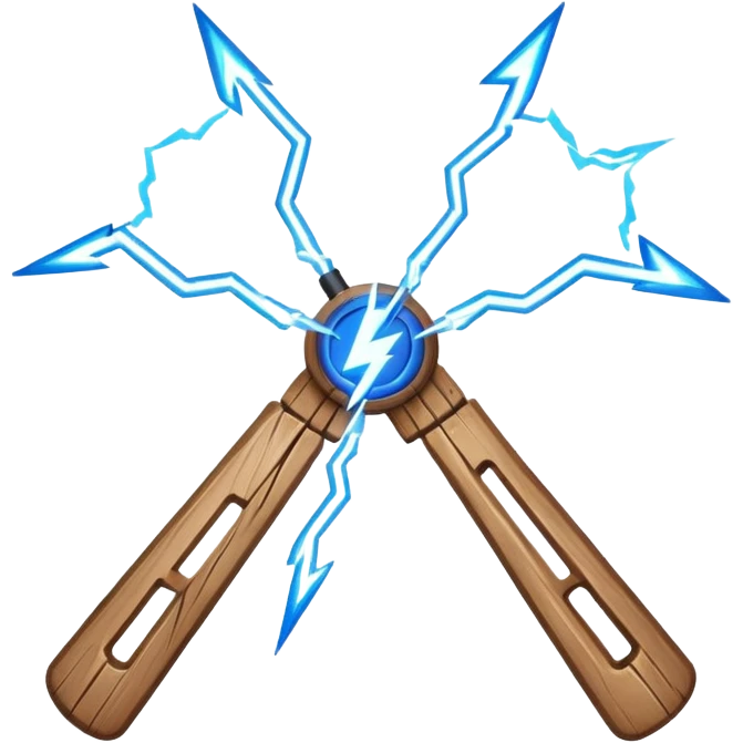 Bow with lightning in the middle emoji