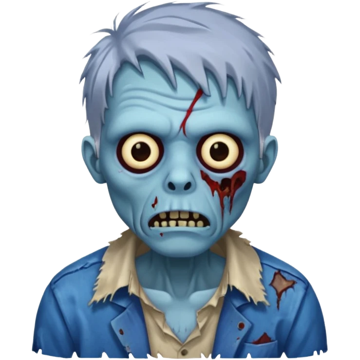 blue zombie emoji