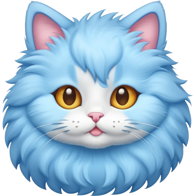 Light blue kitty emoji