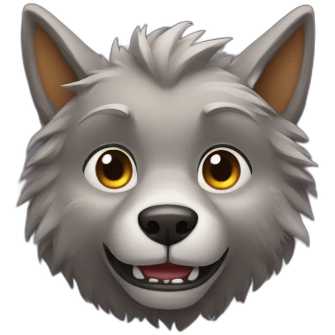 cute werewolf emoji