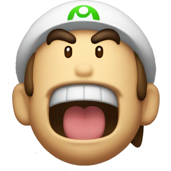mario screaming emoji