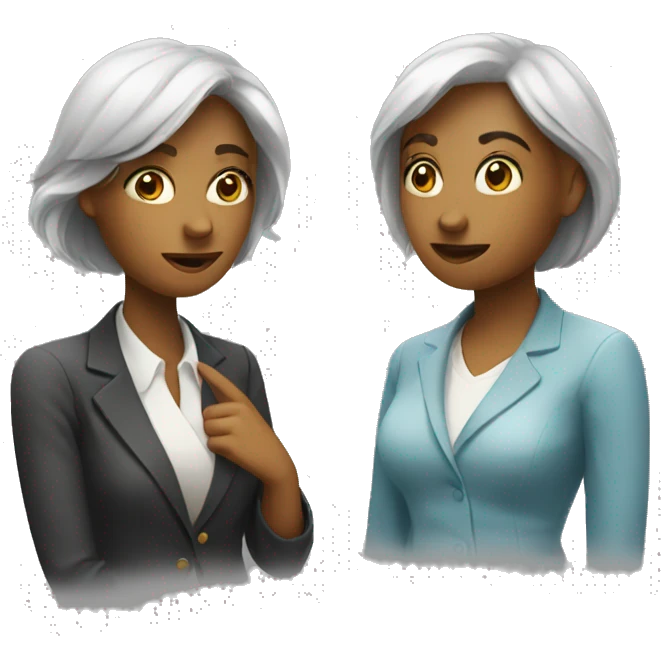 two different woman having aconversation emoji