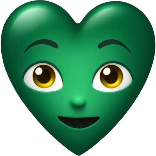 dark green heart emoji