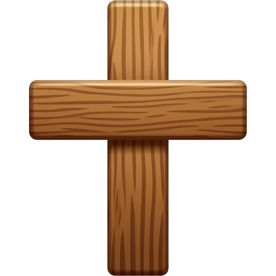 wooden cross emoji