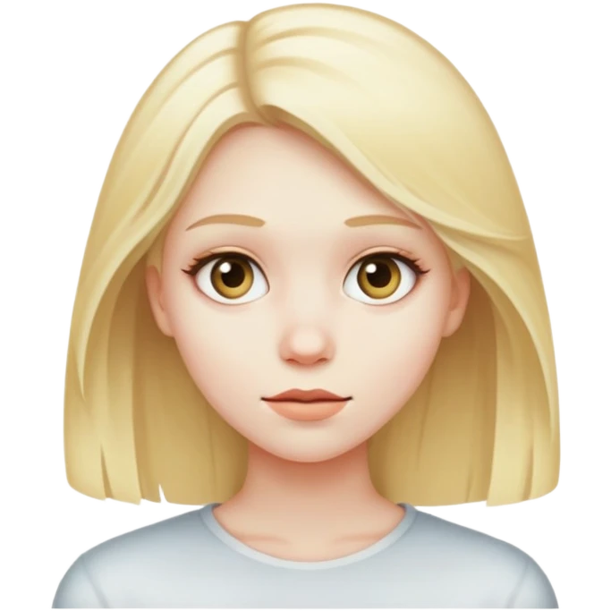 Blonde hair girl ghosting me  emoji