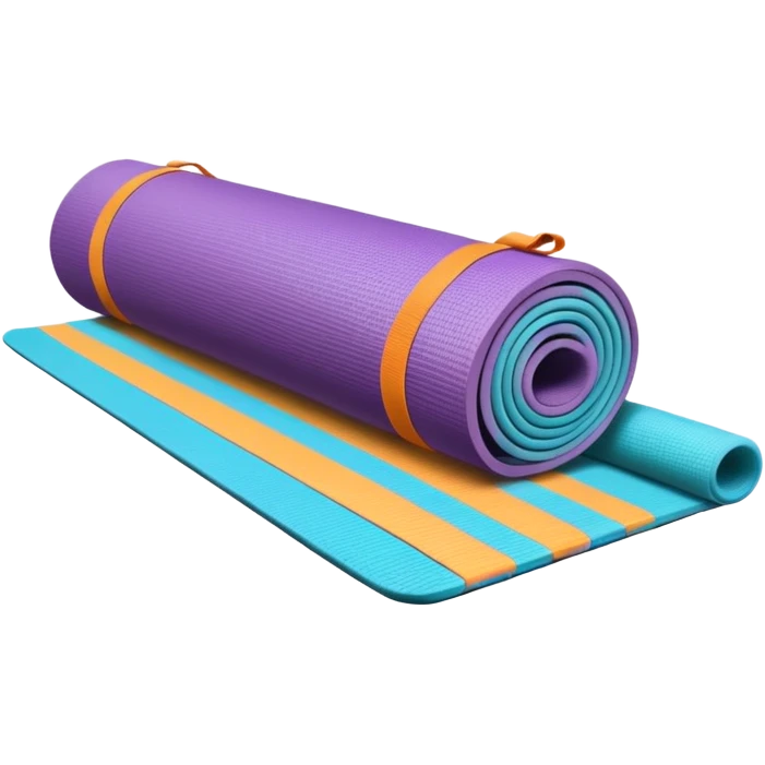 yoga mat and accessories emoji