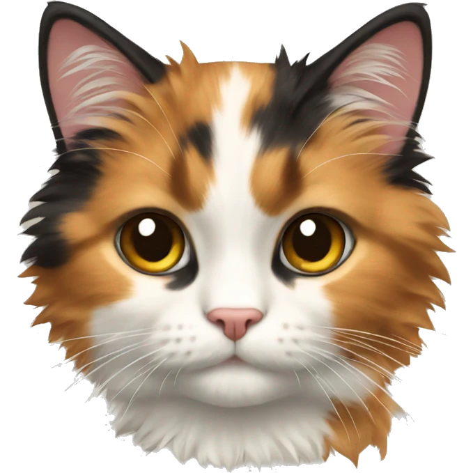 calico cat fluffy emoji
