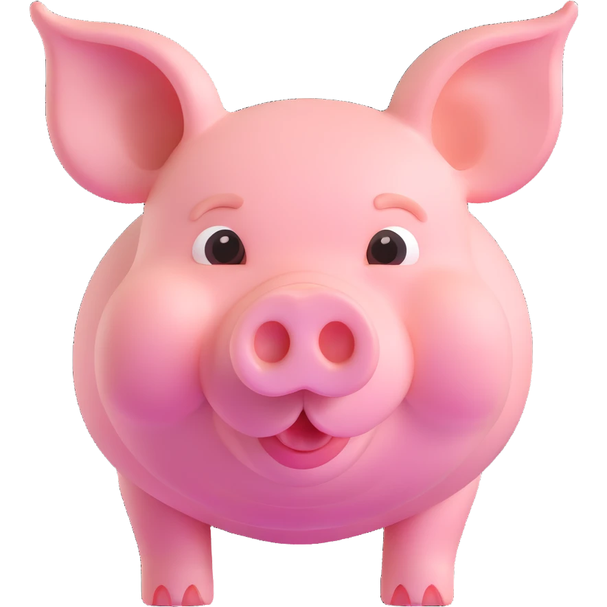 cute pig with tusks emoji