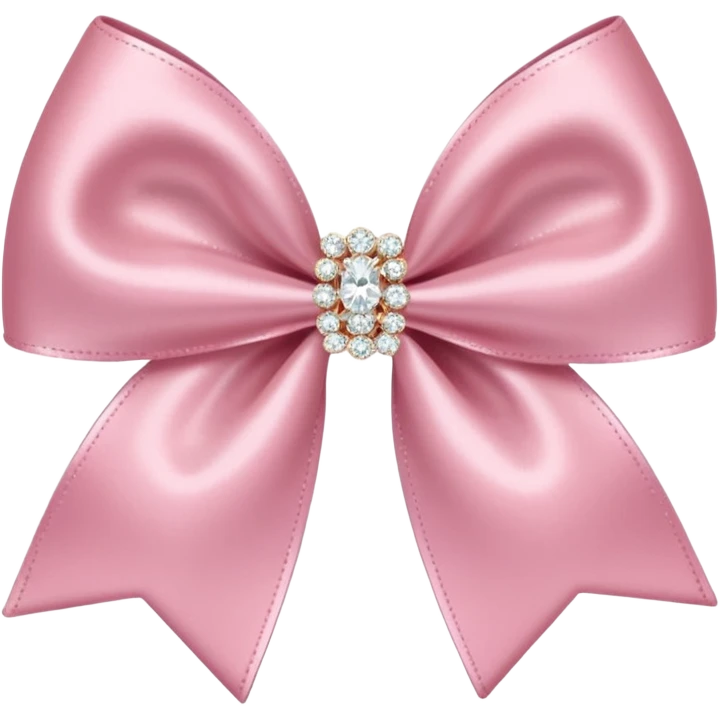 light pink bow with diamonds emoji