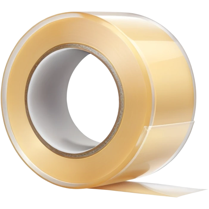 A roll of transparent scotch tape emoji