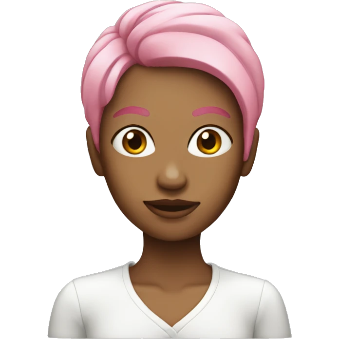 woman with pink hair emoji
