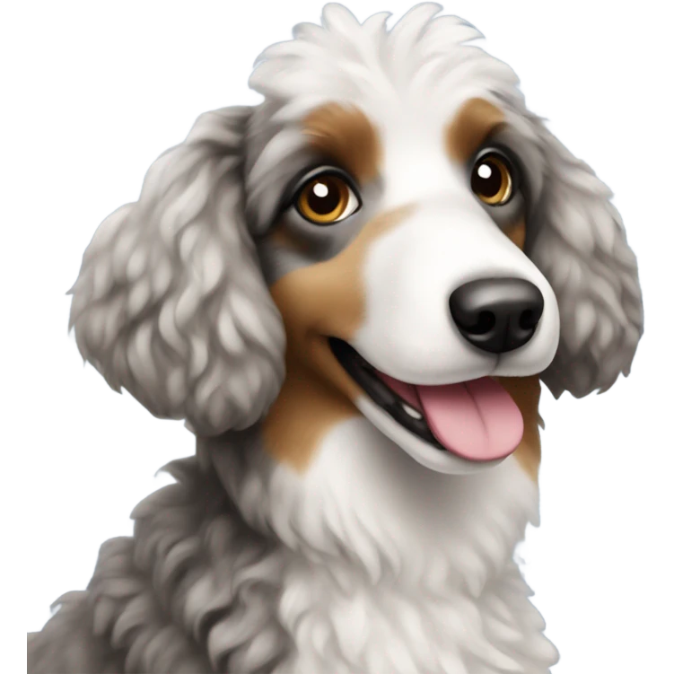 Mini Aussie poodle emoji