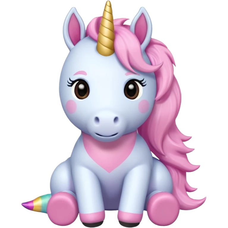 pink unicorn toy  emoji