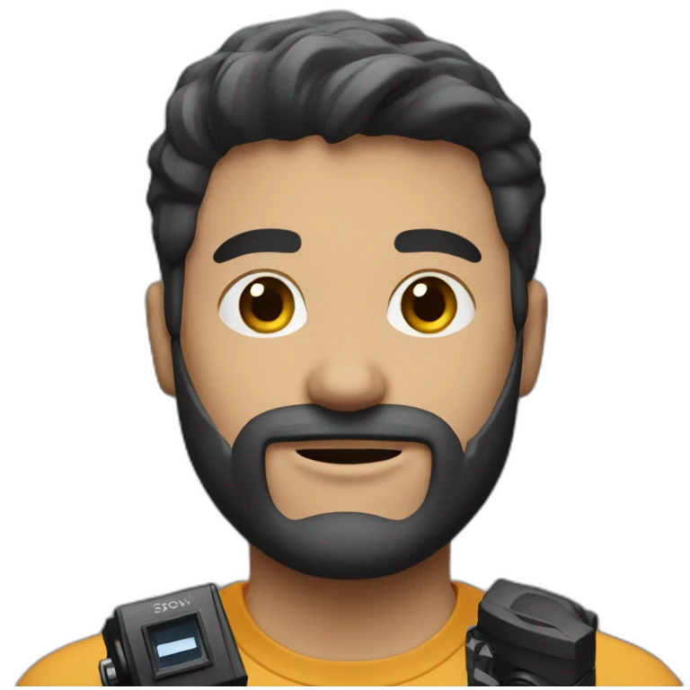 Guy with Sony fx30 camera emoji