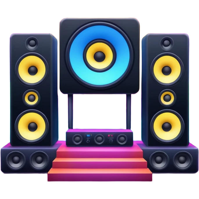 electronic music festival stage emoji