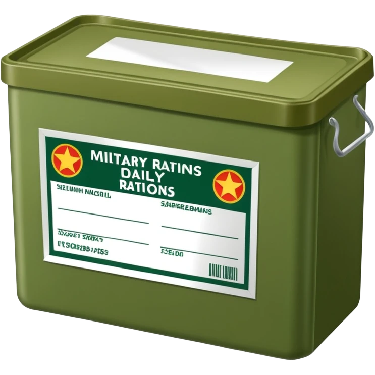 military daily rations green color emoji