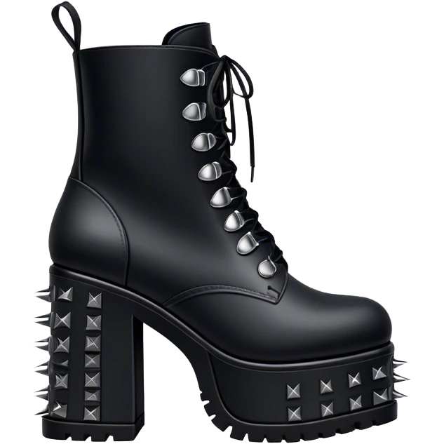 platform boots gothic with spikes emoji