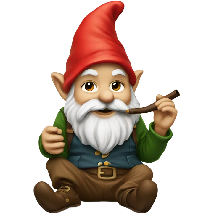 Gnome smoking a pipe emoji