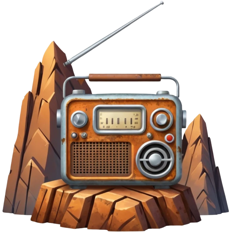 radio over a mountain emoji