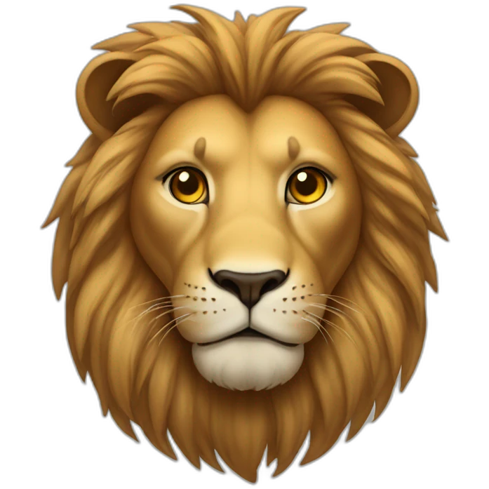 Lion with heart-eyes emoji