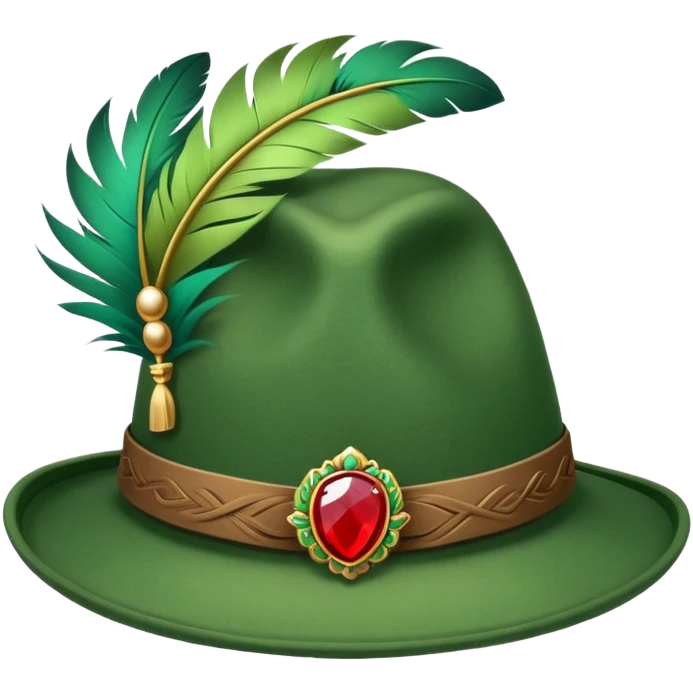 tyrolean hat emoji
