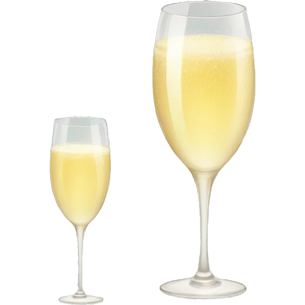  Glass of champagne emoji