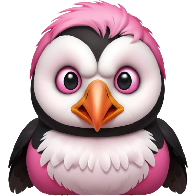 pink puffin angry steam emoji