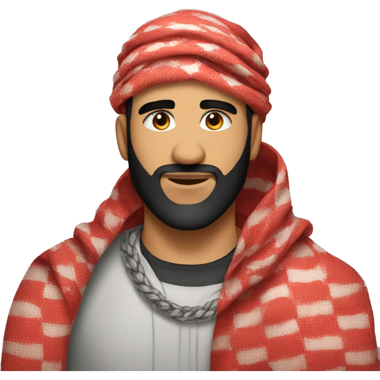 Red Keffiyeh drake emoji