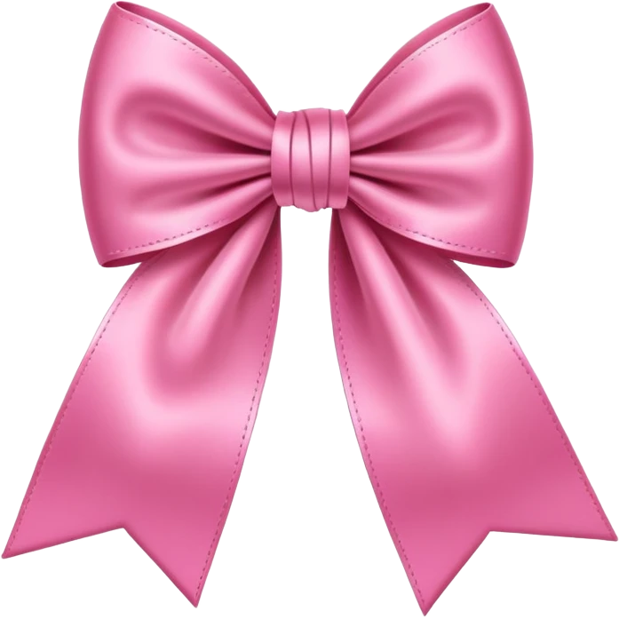 Pink bow emoji