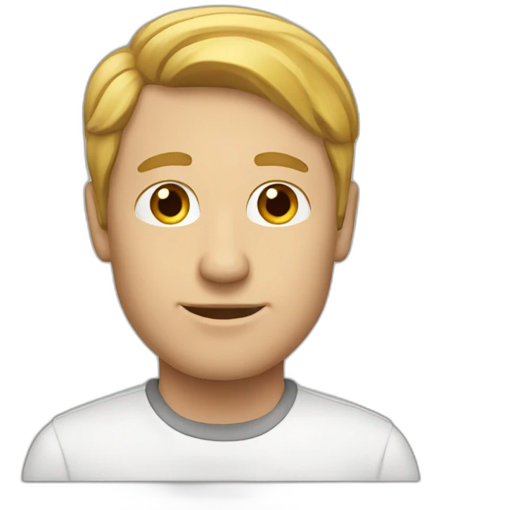 white man profile emoji