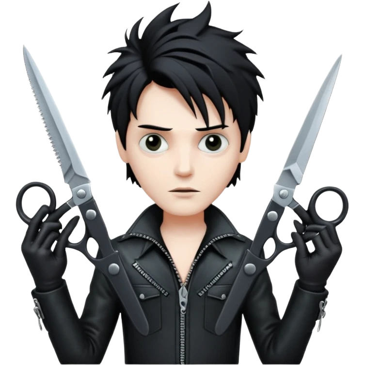make an emoji about Edwawd scissorshand
 emoji