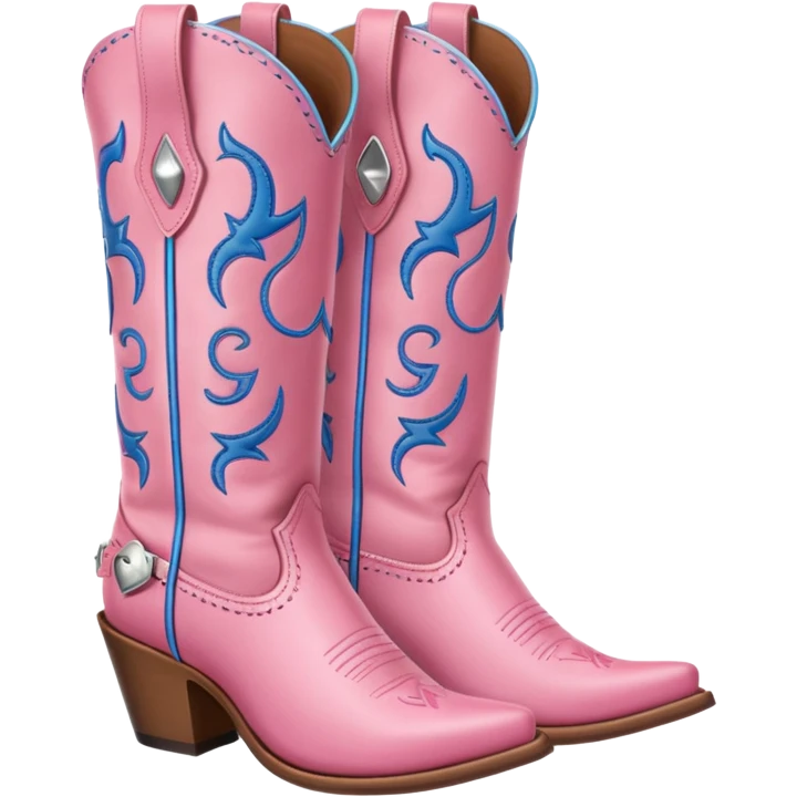pink cowgirl boots emoji