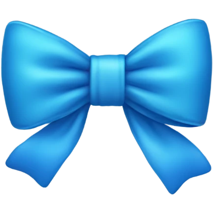 Blue bow emoji