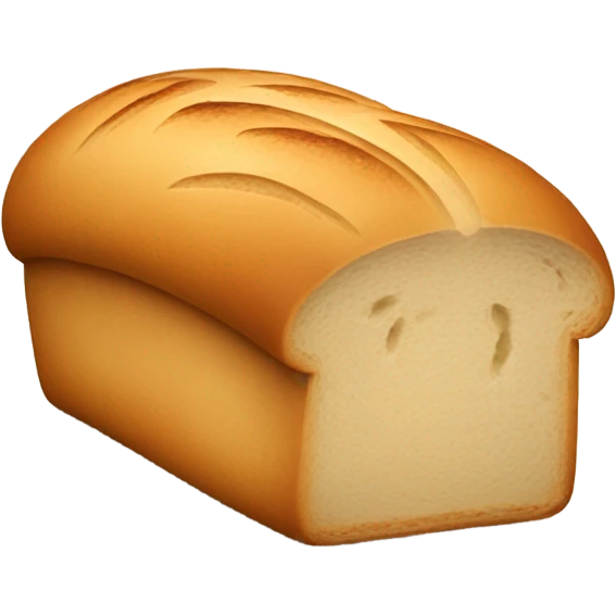 Freshly baked bread loaf emoji