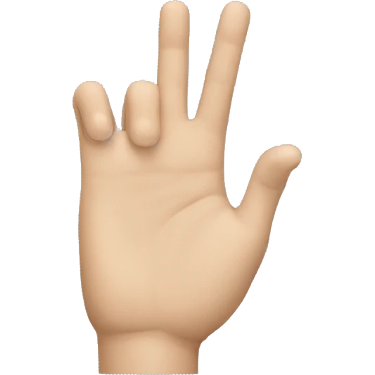 Finger of honour emoji