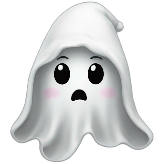 Ghost wearing a beanie emoji