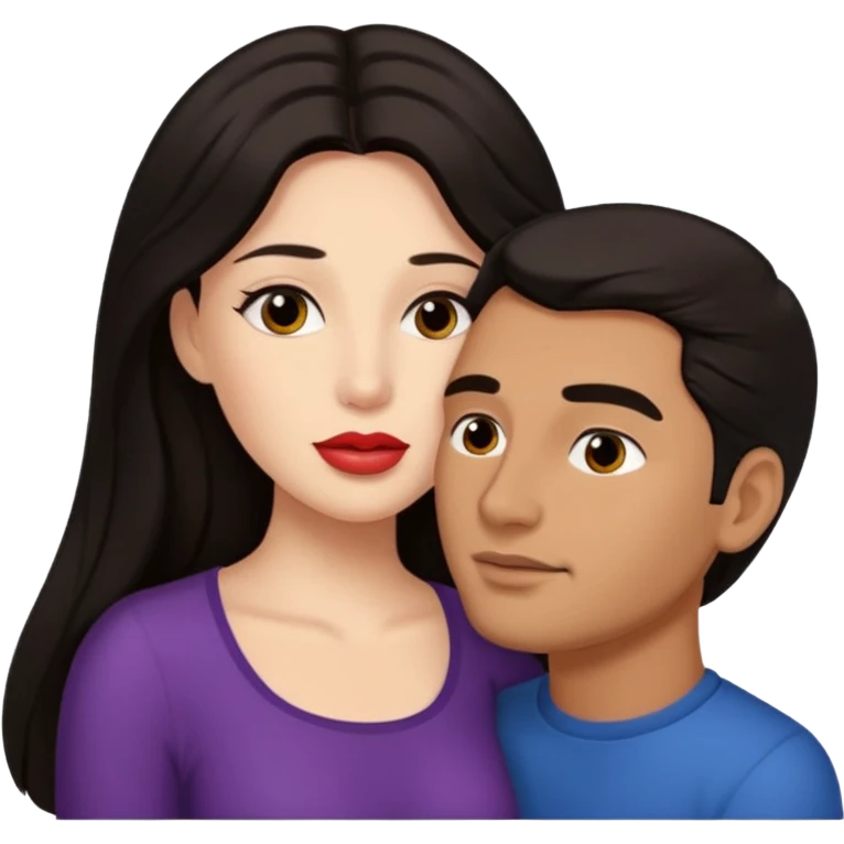 Homem chupando os peitos de uma mulher emoji