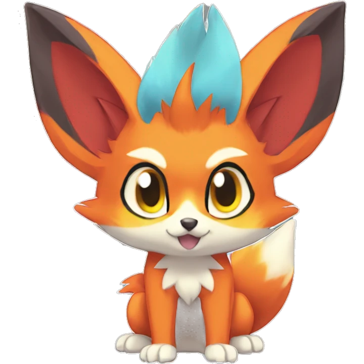  Fennekin-Quilava—Litten-Fakemon Full body emoji