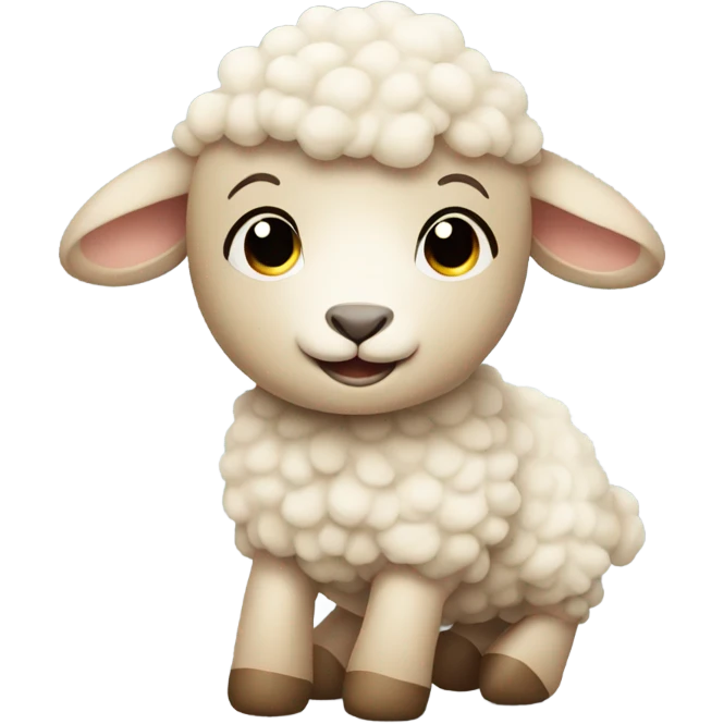 Beige lamb  emoji