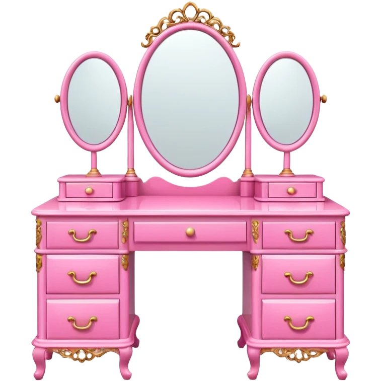 pink DRESSING TABLE emoji