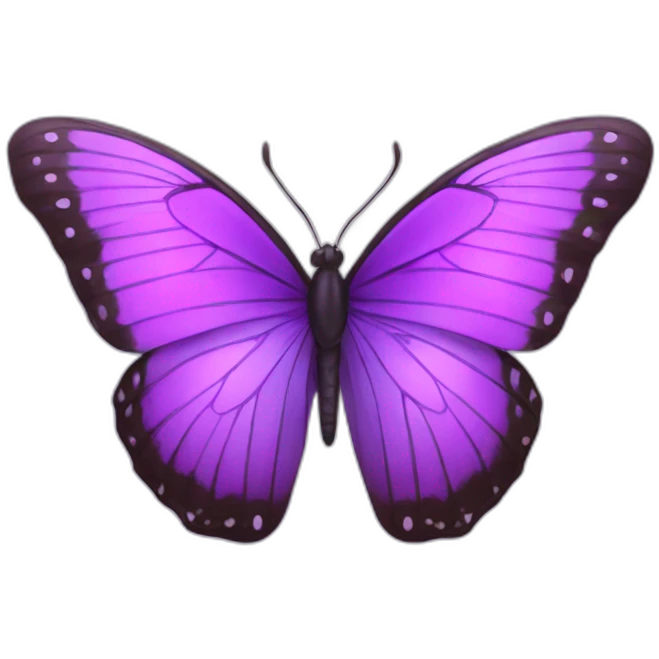 Butterfly purple emoji