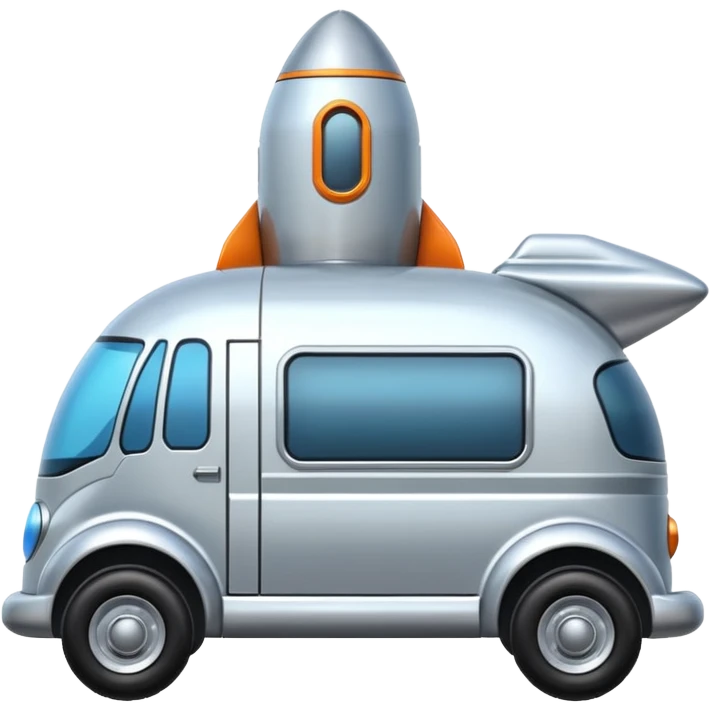  Flintstones futuristic rocket-powered tall robot moving van launch vehicle  emoji