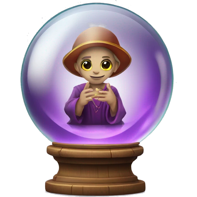 magic crystal ball and fortune teller emoji