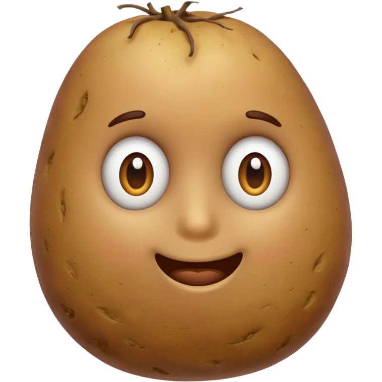 potato without eyes or face emoji