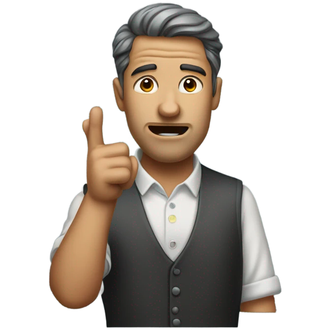 Ew man saying No emoji