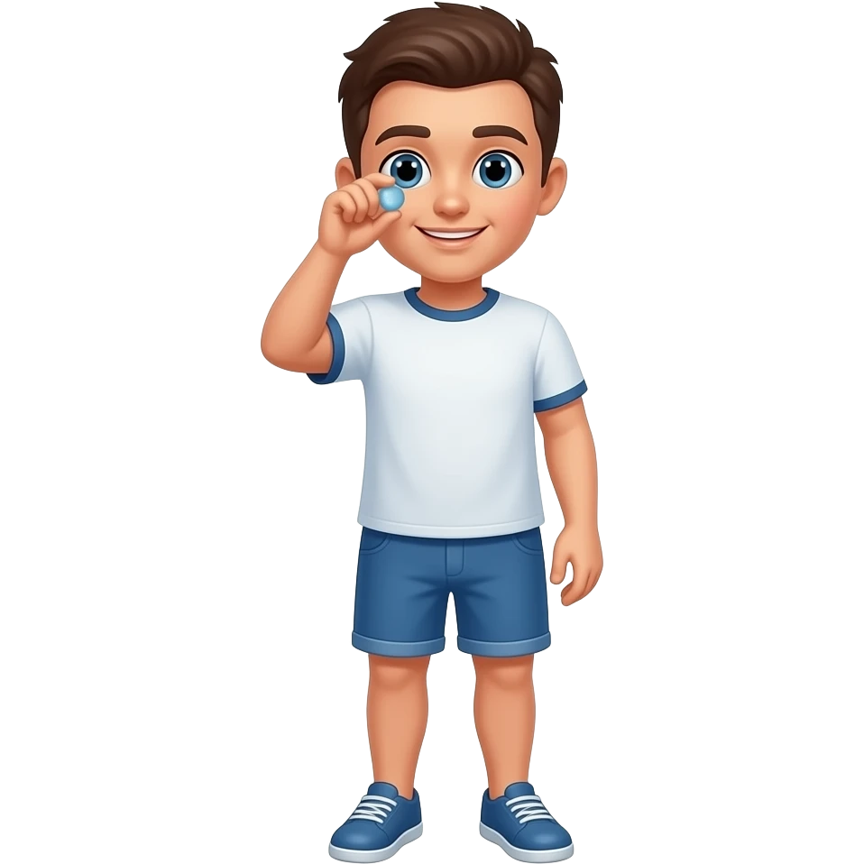 person putting on contact lenses emoji